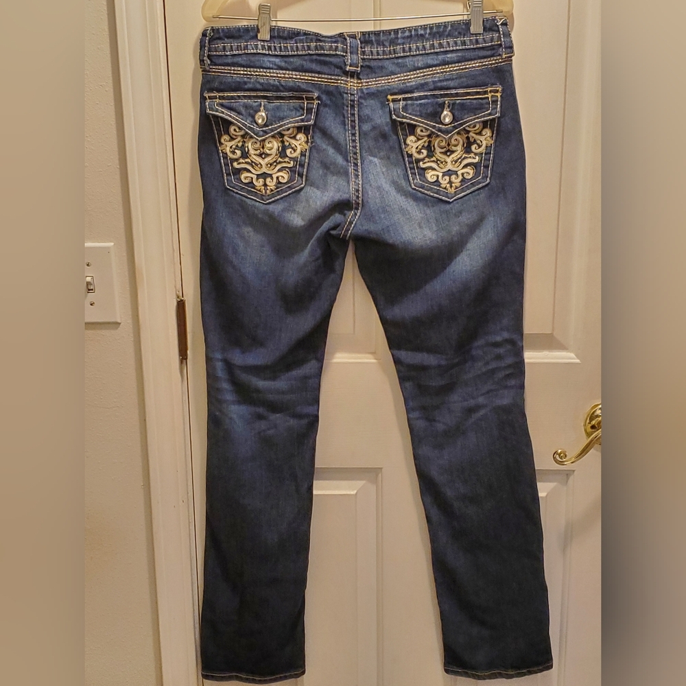 Women's Size 12 A New Approach a.n.a. Straight Leg Blue Jeans
